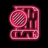 textile wallpaper neon glow icon illustration vector