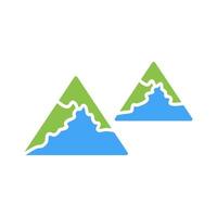 Unique Mountains Vector Icon