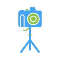 Unique Camera on Stand Vector Icon