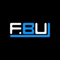 FBU letter logo creative design with vector graphic, FBU simple and modern logo.