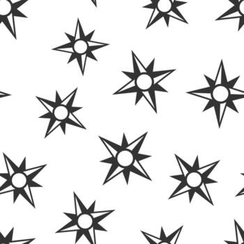 Global navigation icon seamless pattern background. Compass gps vector illustration on white isolated background. Location discovery business concept.