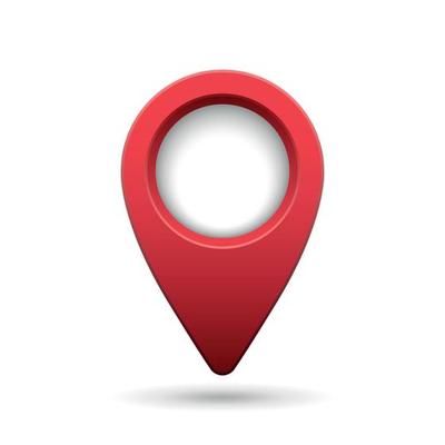 Map pin icon in flat style. Pointer destination vector illustration on isolated background. Gps navigation sign business concept.