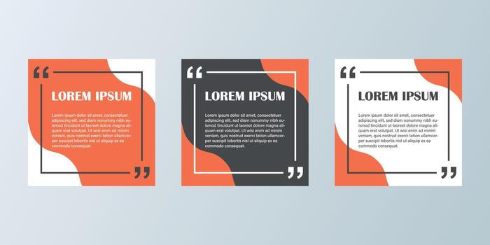 Quote frame blank template icon in flat style. Empty speech bubble vector illustration on isolated background. Textbox sign business concept.