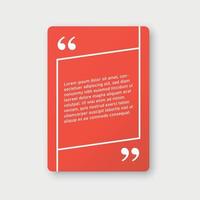 Quote frame blank template icon in flat style. Empty speech bubble vector illustration on isolated background. Textbox sign business concept.