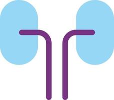 Kidneys flat color ui icon. Organ transplantation. Medical checkup of urinary system. Simple filled element for mobile app. Colorful solid pictogram. Vector isolated RGB illustration