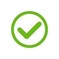 check mark symbol vector icon