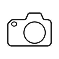 camera icon vector logo template