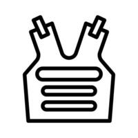 armor icon outline style military illustration vector army element and symbol perfect.