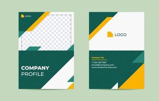 Abstract Triangular Creative Company Profile Template vector