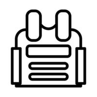 armor icon outline style military illustration vector army element and symbol perfect.