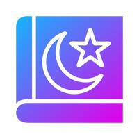 quran icon solid gradient purple style ramadan illustration vector element and symbol perfect.