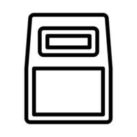armor icon outline style military illustration vector army element and symbol perfect.