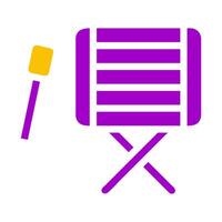 bedug drum icon solid purple yellow style ramadan illustration vector element and symbol perfect.