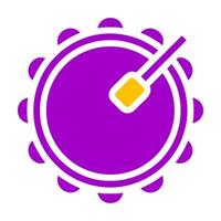 bedug drum icon solid purple yellow style ramadan illustration vector element and symbol perfect.