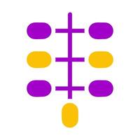 kurma palm icon solid purple yellow style ramadan illustration vector element and symbol perfect.