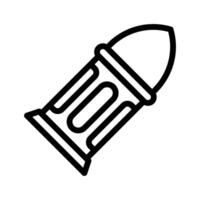 bullet icon outline style military illustration vector army element and symbol perfect.