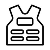 armor icon outline style military illustration vector army element and symbol perfect.