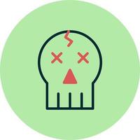 icono de vector de calavera