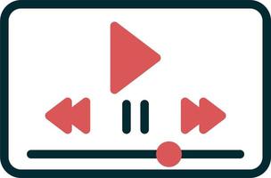 Video Player Vector Icon