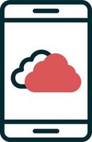 Mobile Weather App Vector Icon
