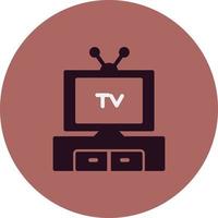 Watching Tv Vector Icon