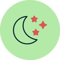 icono de vector de luna