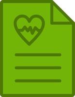 Heart Beat Report Vector Icon