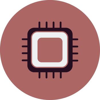 icono de vector de procesador