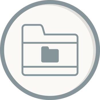 icono de vector de carpeta