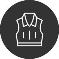 Sleeveless Jacket Vector Icon