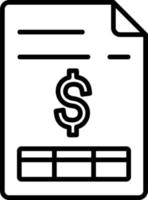 Invoice Vector Icon