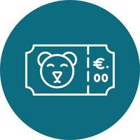 Zoo Ticket Vector Icon