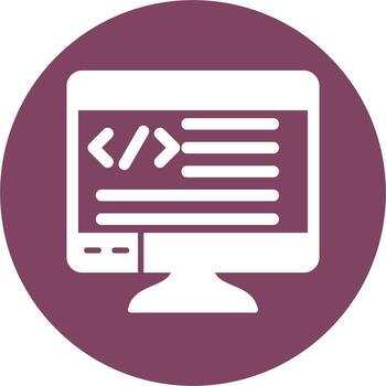 icono de vector de programación