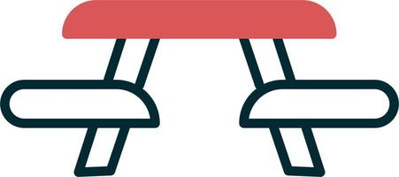 Picnic Table Vector Icon