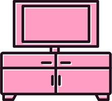 Tv Table Vector Icon