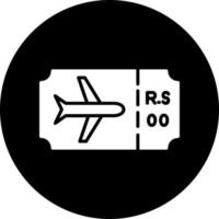 Plane Ticket Vector Icon