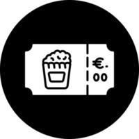 Popcorn Ticket Vector Icon