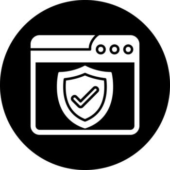 icono de vector de seguridad web