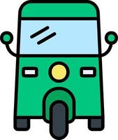 icono de vector de rickshaw