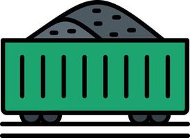 Freight Wagon Vector Icon