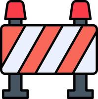 Road Block Vector Icon