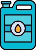 Oil Bottle Vector Icon