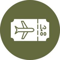 Plane Ticket Vector Icon