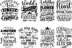 de la madre día citas letras haz camiseta diseño. vector