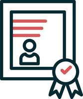 certificar vector icono