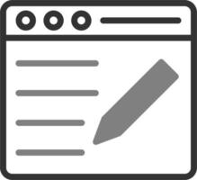 Blogging Vector Icon