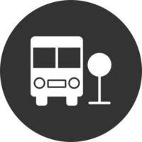 icono de vector de estación de autobús