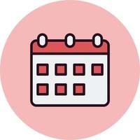 Weekly Calendar Vector Icon