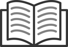 icono de vector de libro abierto