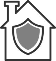 icono de vector de protección del hogar